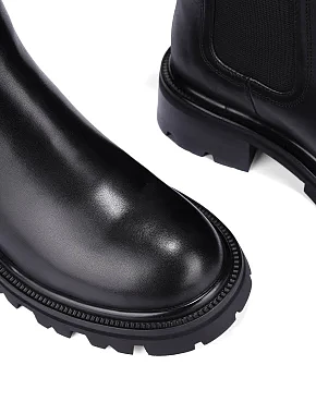 Жіночі черевики челсі Attizzare шкіряні чорні - фото 6 - Miraton