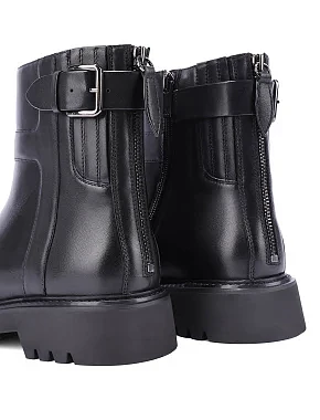 Жіночі черевики MIRATON шкіряні чорні - фото 6 - Miraton