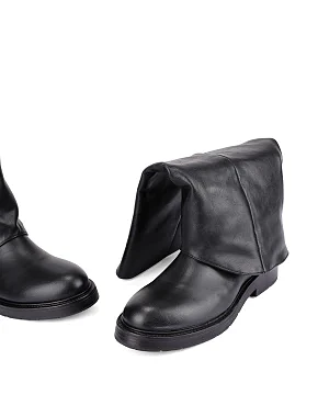 Жіночі чоботи шкіряні чорні - фото 5 - Miraton