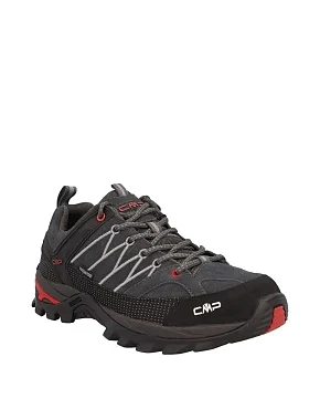 Чоловічі кросівки CMP RIGEL LOW TREKKING SHOES WP шкіряні темно-сірі - фото 3 - Miraton