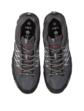 Чоловічі кросівки CMP RIGEL LOW TREKKING SHOES WP шкіряні темно-сірі - фото 4 - Miraton