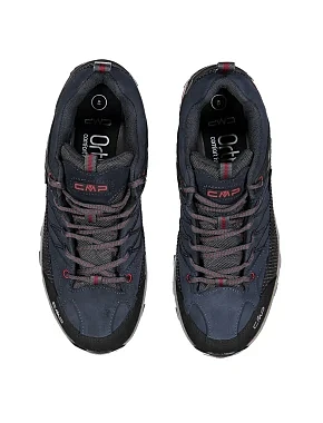 Чоловічі кросівки CMP RIGEL LOW TREKKING SHOES WP шкіряні темно-сині - фото 4 - Miraton