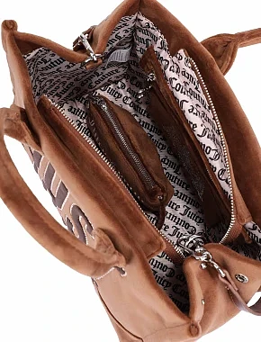 Жіноча сумка тканинна коричнева - фото 7 - Miraton