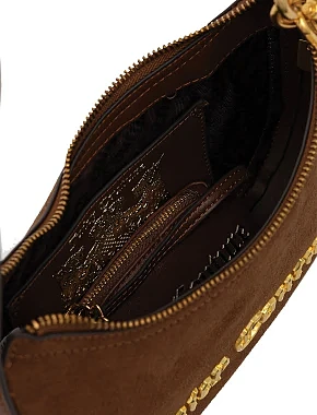 Жіноча сумка через плече з екошкіри коричнева - фото 5 - Miraton