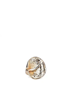 Кольцо цветок в позолоте - фото 1 - Miraton