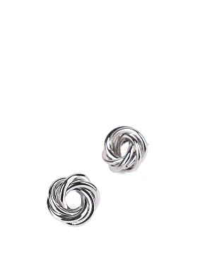 Серьги пусеты в серебре - фото 1 - Miraton