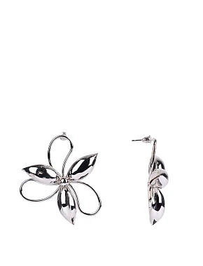 Сережки квіти в сріблі - фото  - Miraton