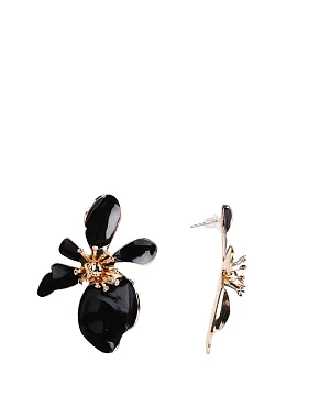 Сережки-підвіски квітка - фото  - Miraton