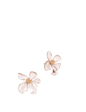 Сережки пусети квітка - фото 1 - Miraton