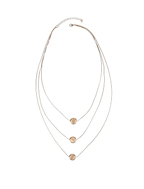 Колье-капля многослойное - фото 1 - Miraton