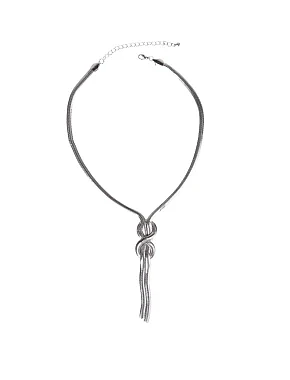 Колье-жгут в серебре - фото 1 - Miraton
