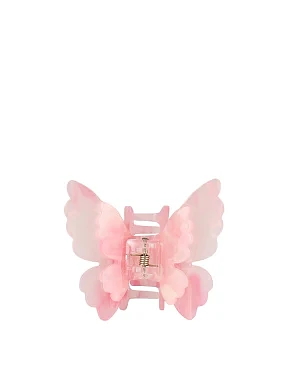 Заколка-краб бабочка розовая - фото 1 - Miraton