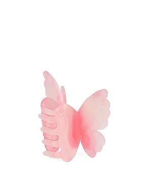 Заколка-краб бабочка розовая - фото 2 - Miraton