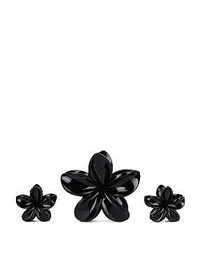 Набор из 3-х заколок черные - фото 1 - Miraton