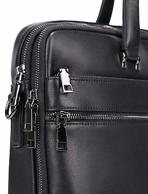 Жіноча сумка шоппер шкіряна коричнева - фото 4 - Miraton