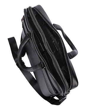 Жіноча сумка шоппер шкіряна коричнева - фото 5 - Miraton