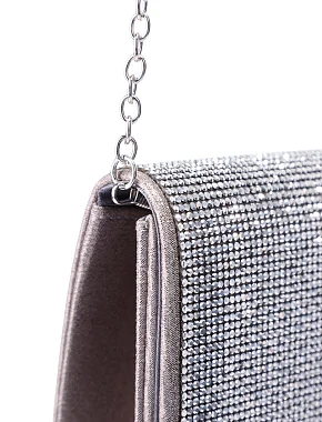 Женская сумка с камнями серая - фото 4 - Miraton