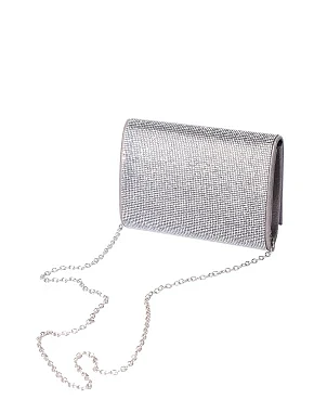 Женская сумка с камнями серая - фото 6 - Miraton