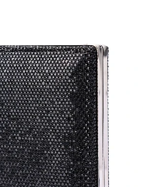 Женская сумка с камнями черная - фото 4 - Miraton