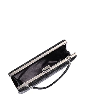 Женская сумка с камнями черная - фото 5 - Miraton