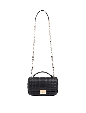 Жіноча сумка крос-боді шкіряна чорна - фото 8 - Miraton