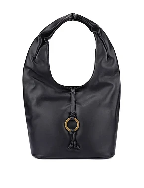 Женская сумка кожаная черная - фото 1 - Miraton