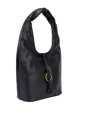 Женская сумка кожаная черная - фото 2 - Miraton