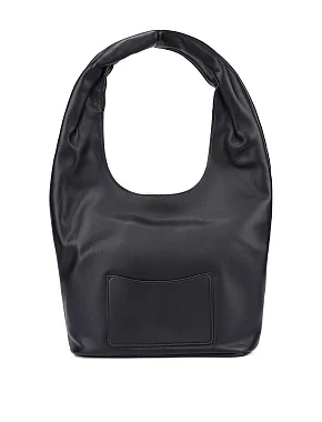 Женская сумка кожаная черная - фото 3 - Miraton