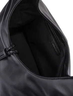 Женская сумка кожаная черная - фото 5 - Miraton