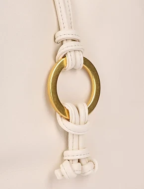 Женская сумка кожаная белая - фото 3 - Miraton