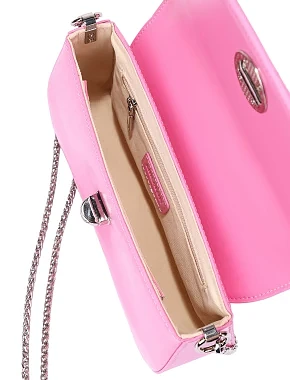 Жіноча сумка через плече шкіряна рожева - фото 6 - Miraton