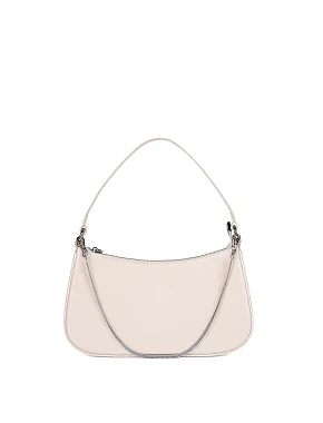 Жіноча сумка шкіряна біла - фото  - Miraton