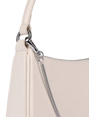 Жіноча сумка шкіряна біла - фото 4 - Miraton