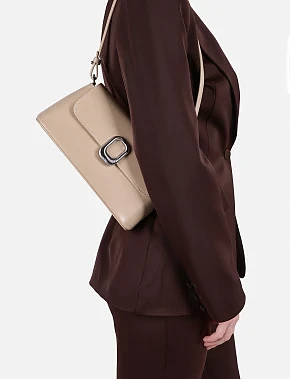 Жіноча сумка шкіряна бежева - фото 1 - Miraton