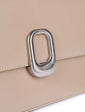 Жіноча сумка шкіряна бежева - фото 4 - Miraton