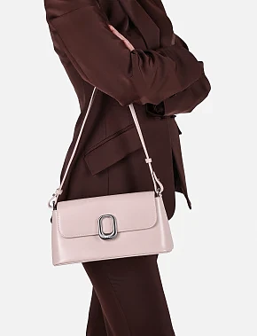 Жіноча сумка шкіряна рожева - фото 1 - Miraton