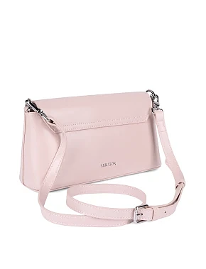 Жіноча сумка шкіряна рожева - фото 6 - Miraton