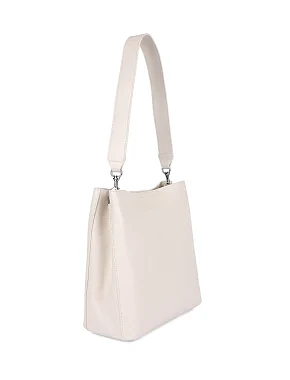 Женская сумка кожаная белая - фото 2 - Miraton