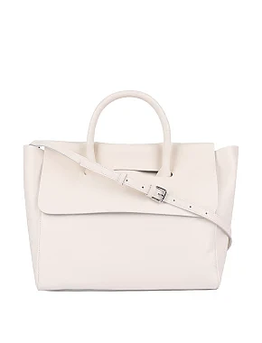 Женская сумка кожаная белая - фото 5 - Miraton