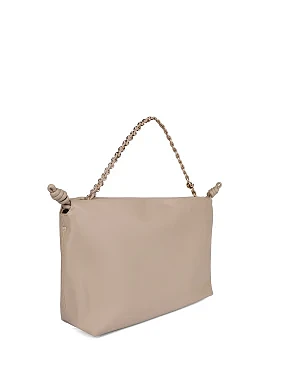 Женская сумка через плечо кожаная бежевая - фото 2 - Miraton