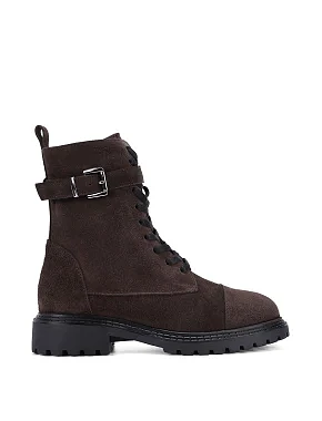 Жіночі черевики Attizzare велюрові коричневі - фото 1 - Miraton