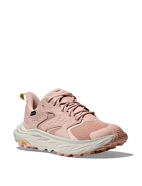 Жіночі кросівки Hoka Anacapa 2 Low GTX (w) з нубуку рожеві - фото 2 - Miraton