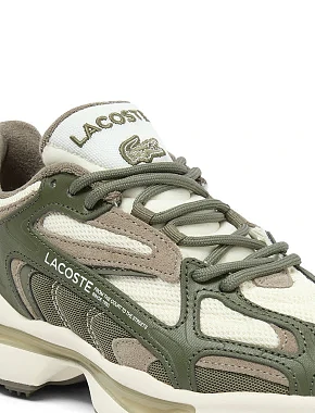 Женские кроссовки Lacoste L003 2K24 кожаные зеленые - фото 6 - Miraton