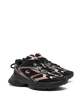 Женские кроссовки Lacoste L003 NEO SHOT кожаные черные - фото 2 - Miraton