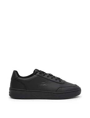 Мужские кеды Lacoste L001 кожаные черные - фото 1 - Miraton