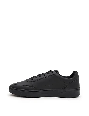 Мужские кеды Lacoste L001 кожаные черные - фото 2 - Miraton