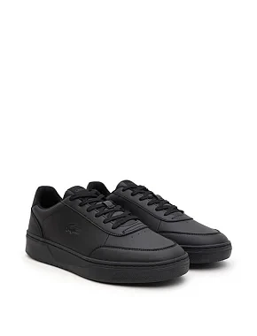Мужские кеды Lacoste L001 кожаные черные - фото 3 - Miraton
