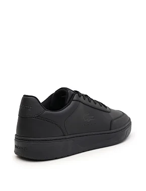 Мужские кеды Lacoste L001 кожаные черные - фото 4 - Miraton