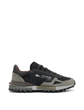 Мужские кроссовки Lacoste Elite Active замшевые черные - фото 1 - Miraton