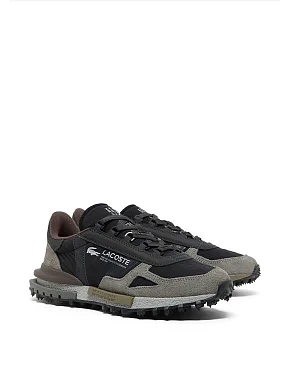 Мужские кроссовки Lacoste Elite Active замшевые черные - фото 2 - Miraton